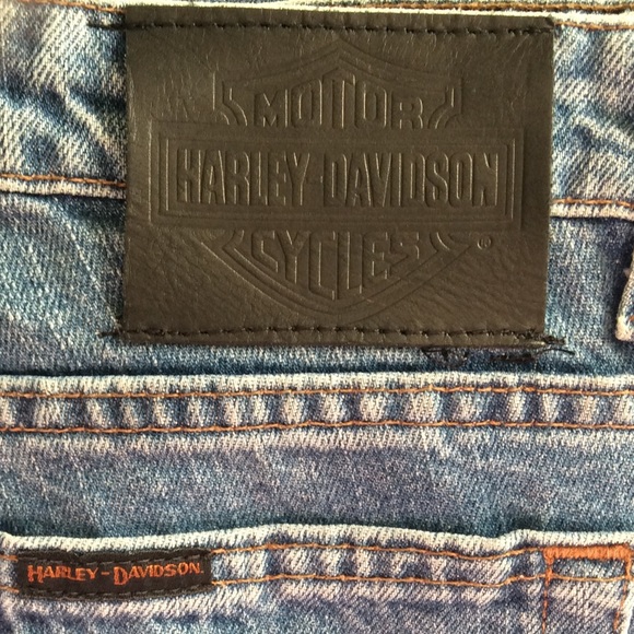 Harley Davidson Jeans Bootcut Moto Denim 8 Petite - Picture 2 of 8
